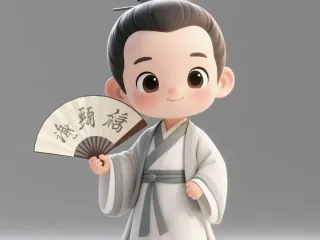 Q版古装汉服小男孩