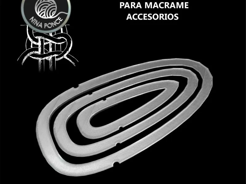 Moule à plumes en macramé