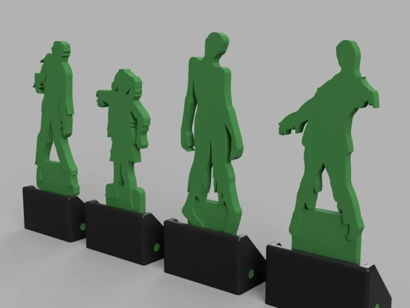 Zombie Knockdown Targets