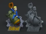 VAULT BOY RIDING NUKE -FALLOUT--1