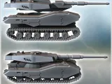 Futuristic Rear Center Turret Tank (4) - miniatures warhamme-1