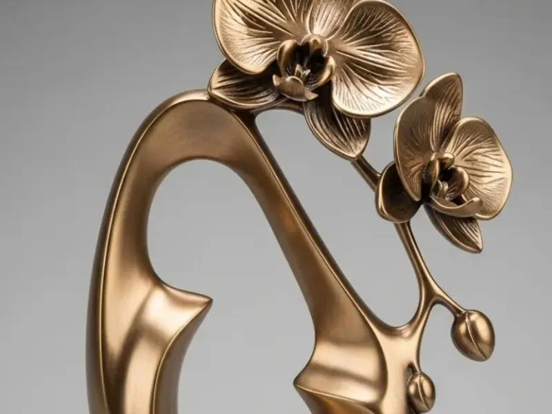 Orquídeas arte abstrata
