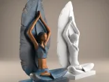 Yoga Lover Lady STL – 3D Model for Peaceful Decor-1