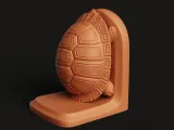 Geometric Turtle Shell Bookends | Modern Animal Book Stand |-3
