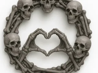 Halloween door wreath