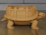 Armored Turtle Planter Container Fantasy Garden Decor-6