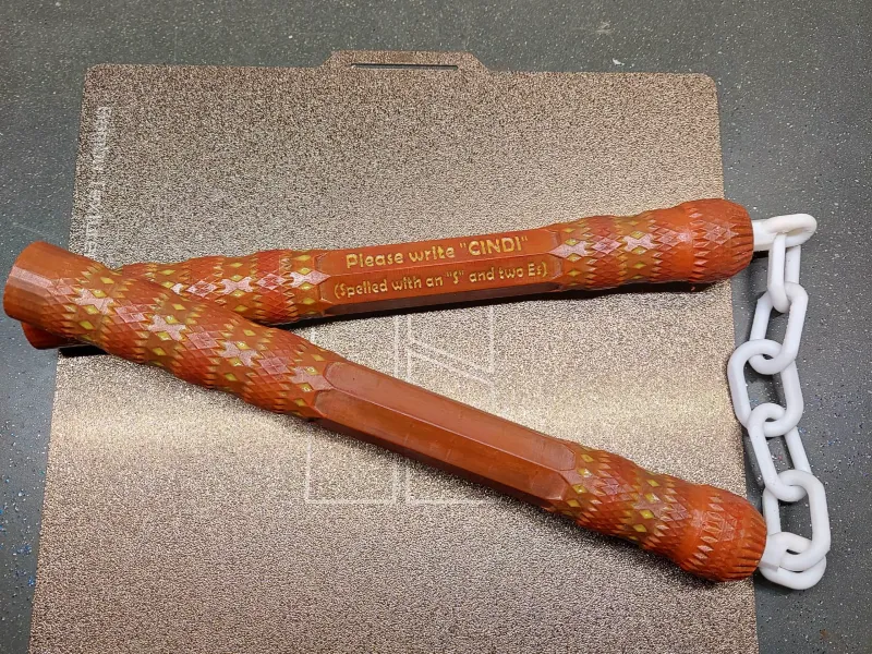 BB Bearing Nunchucks with Textured Staff