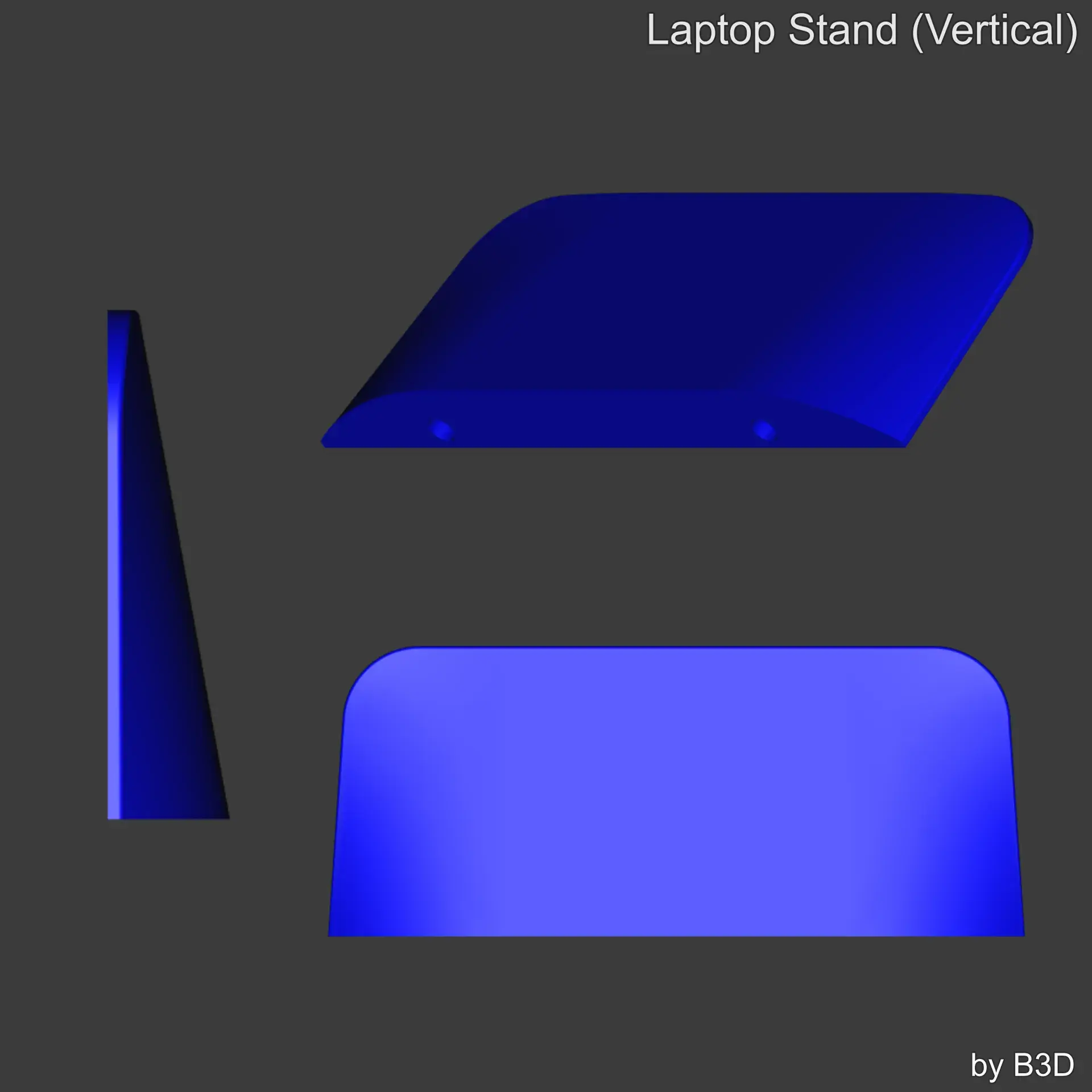3D Printer Files | 3MF File | Laptop Stand (Vertical) | Creality Cloud