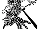 Spiderman stencil 13-0