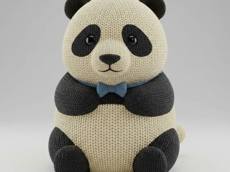 Knitted Panda Gentleman – Noah0x03