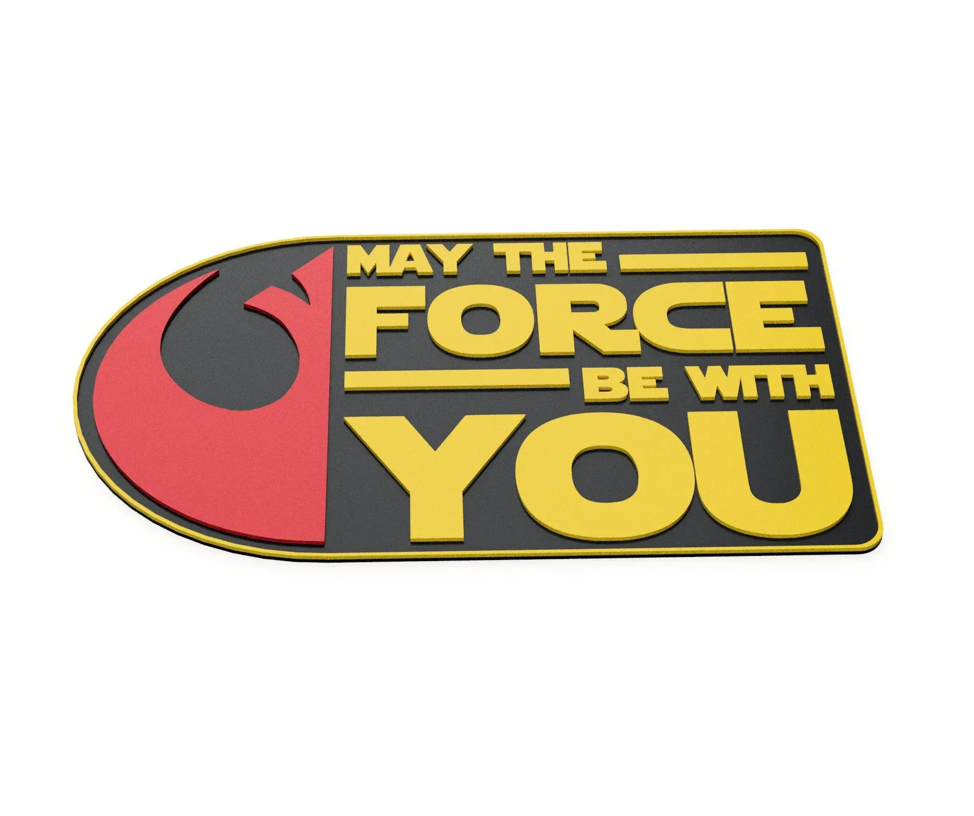 Easy Print Star Wars Day May The Force Be With You Sign