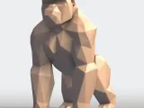 Gorilla Low Poly-6