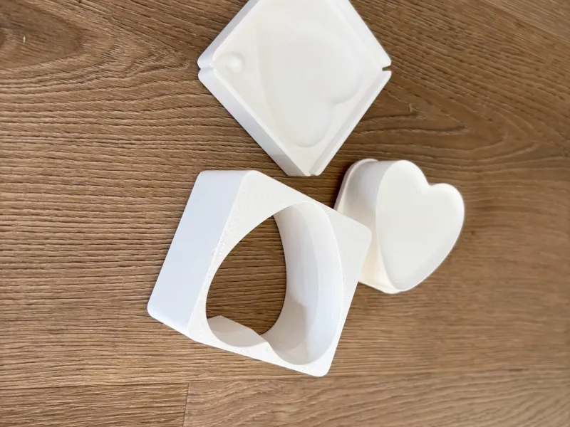 Shower steamer press, soap form heart, Bath bomb mold