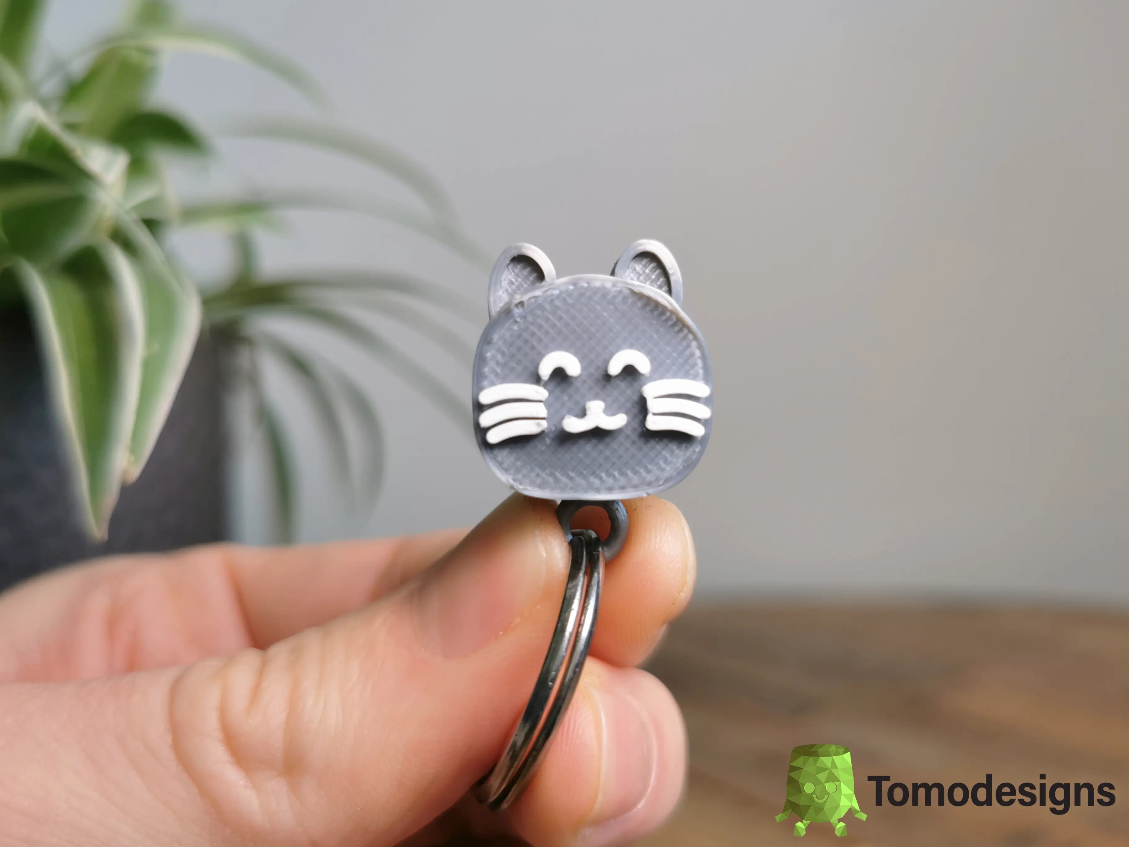 Mini Flip Cat Ears Keychain