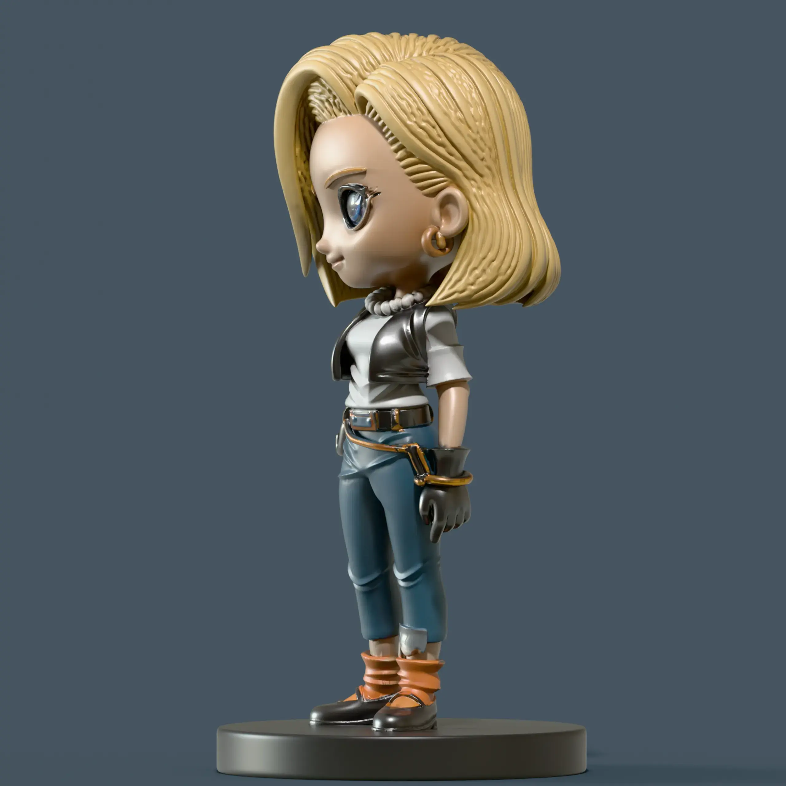 3d Printer Files 3mf File Android 18 Fan Art Dragon Ball Z