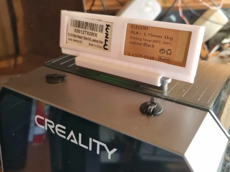 Soporte para tarjetas de identificación de filamento Creality Space Pi Plus