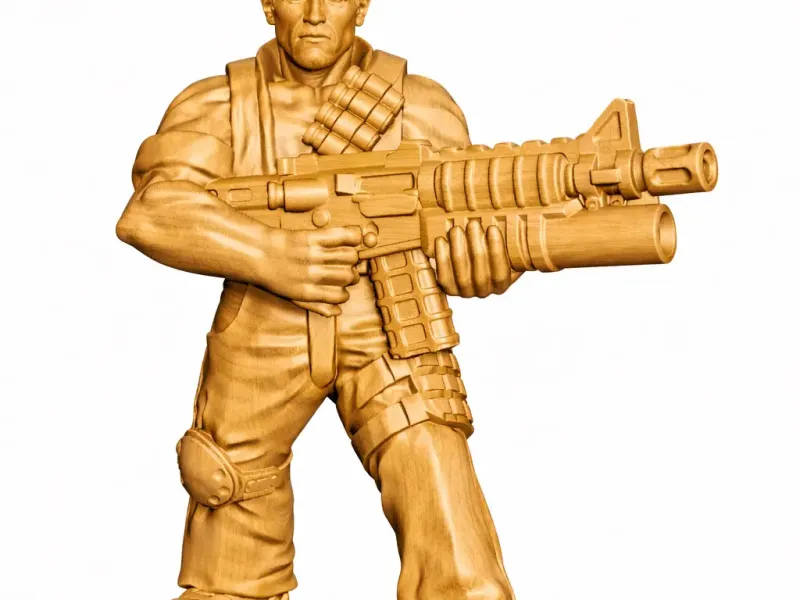 Arnold Schwarzenegger Commando statuette