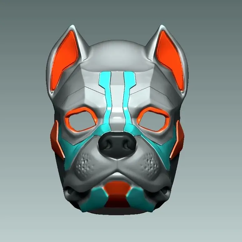 Dog Mask - Dog robot mask - 3D print