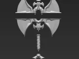 Dark Fantasy Double Blade Axe | Demon War Axe Cosplay Prop-6