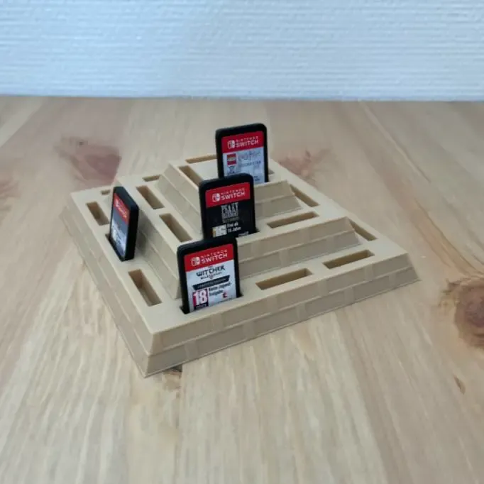 Archiviazione per cartucce di giochi Nintendo Switch in stile piramide
