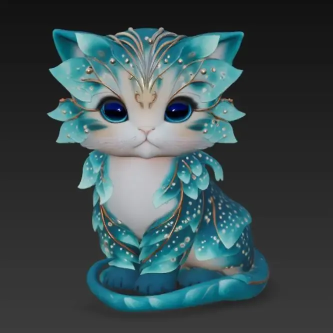 Elven kitten is magical
