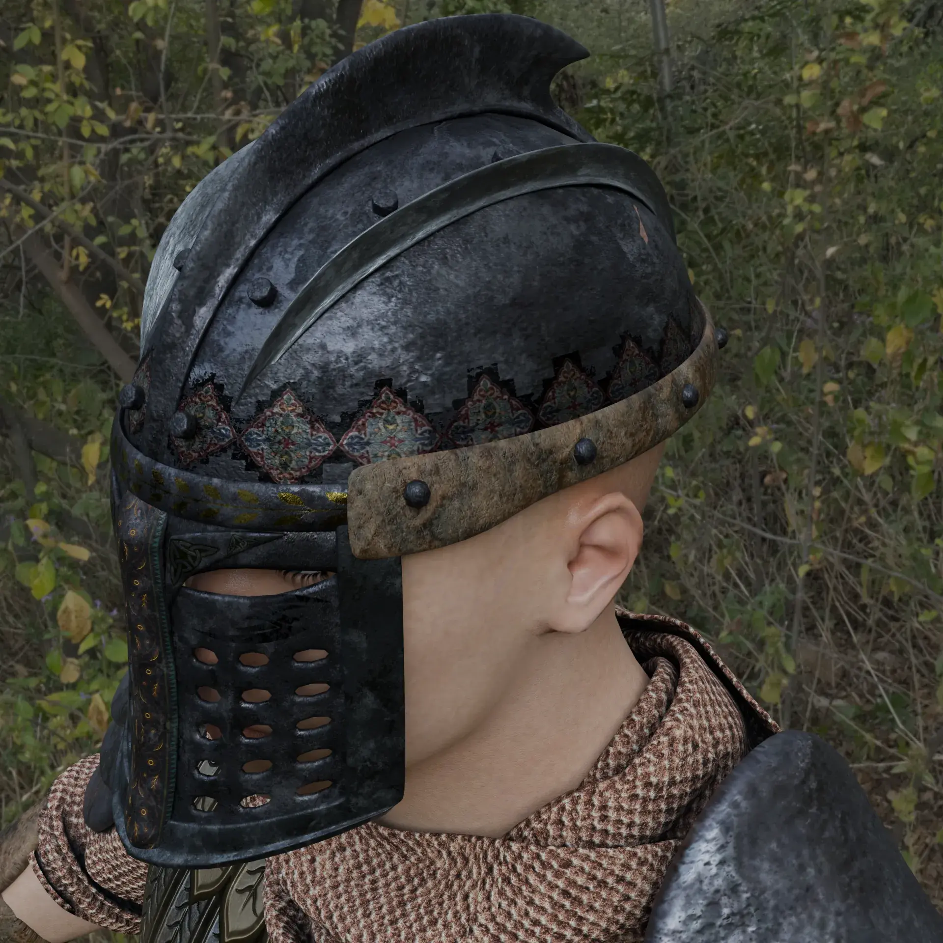 Characters & Creatures STL Download - Medieval Helmetby DevCard