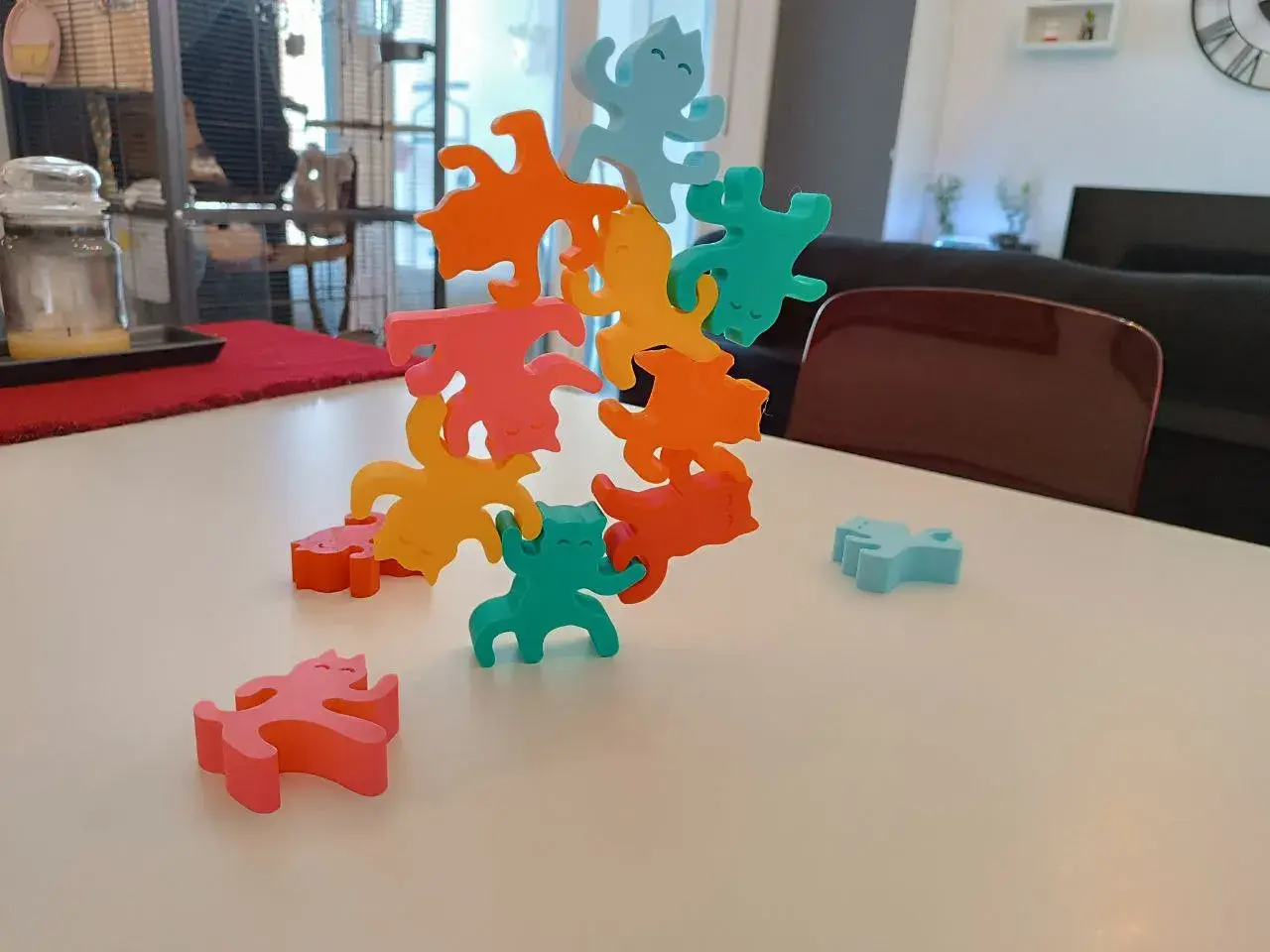 Ninja Cats Stacking Balance Game