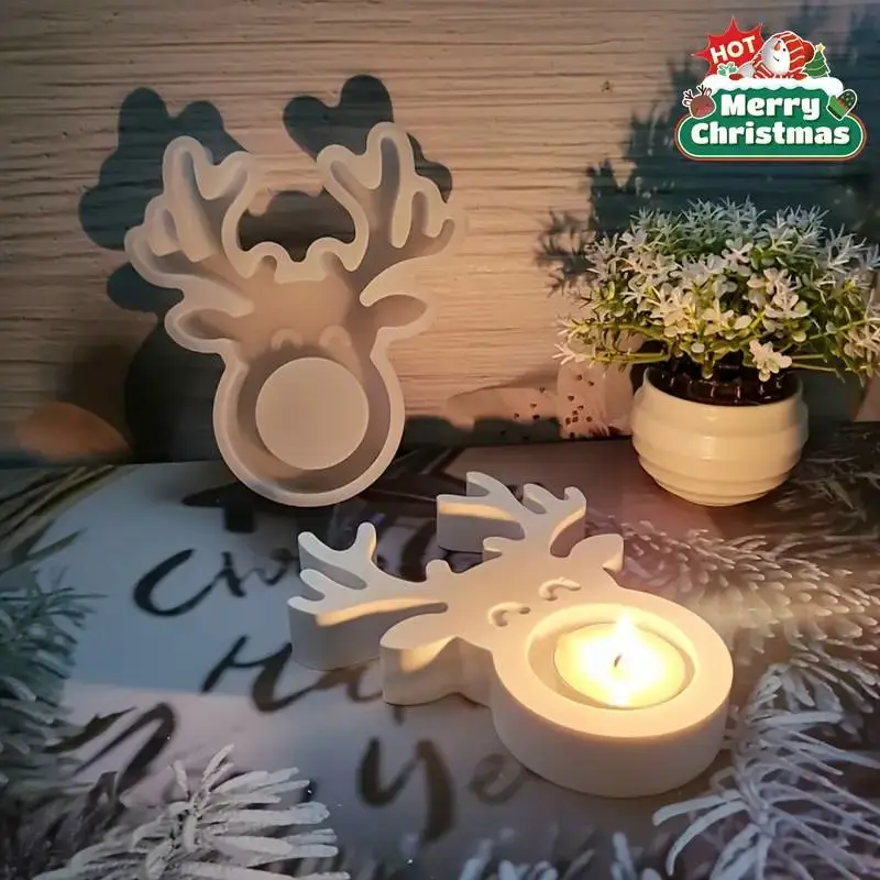 reindeer candlestick (candle)