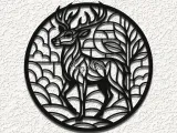 ornate buck deer WALL ART HOME DECOR-0