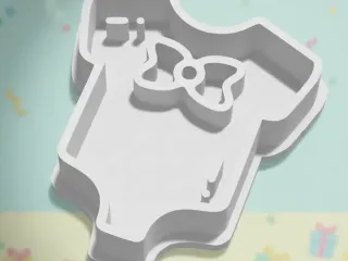 Pijama Baby Shower Cookie Cutter