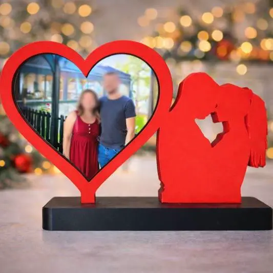 Couple Heart Photo Frame