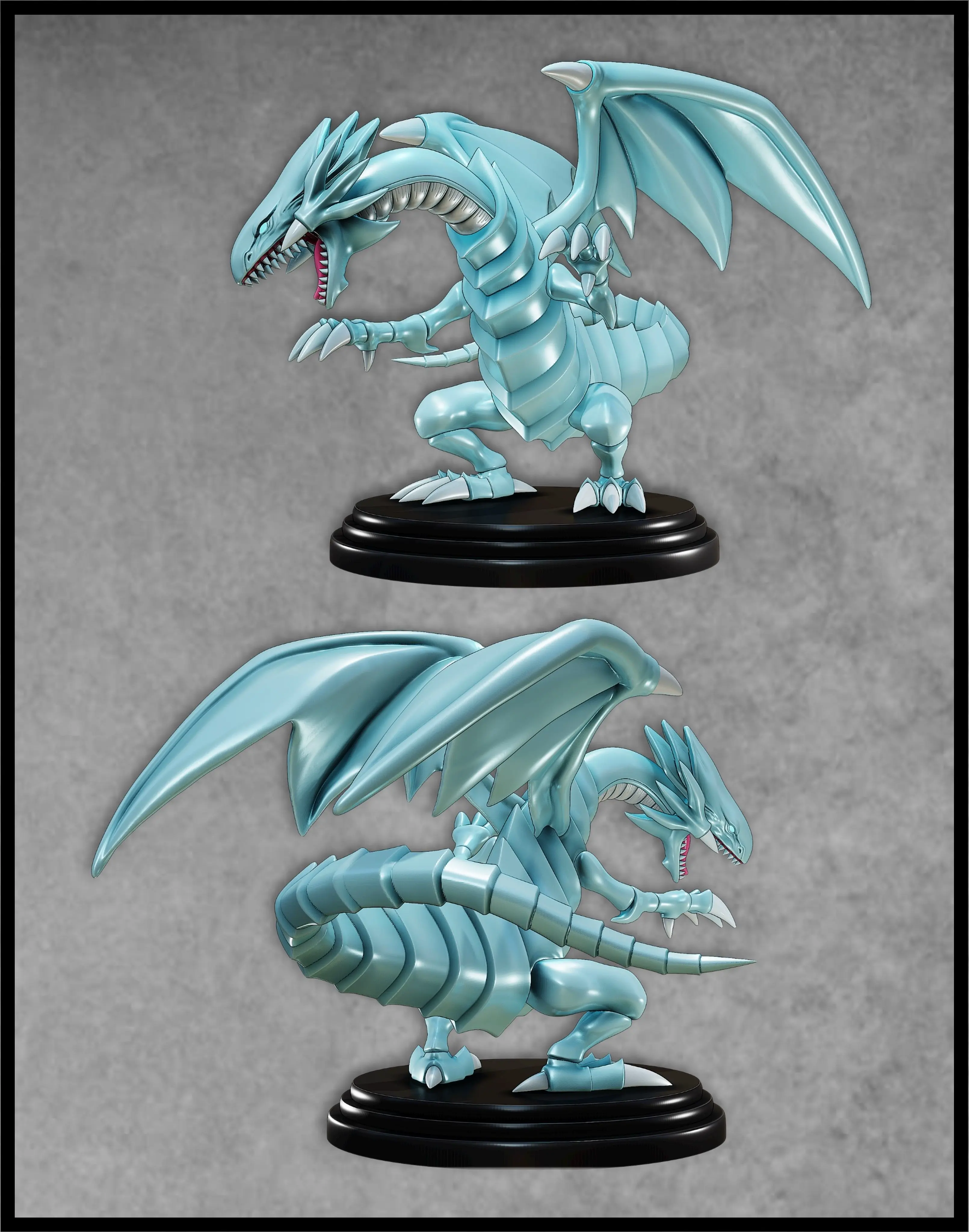 BLAUÄUGIGER WEISSER DRACHE FIGUR 2 - YUGIOH