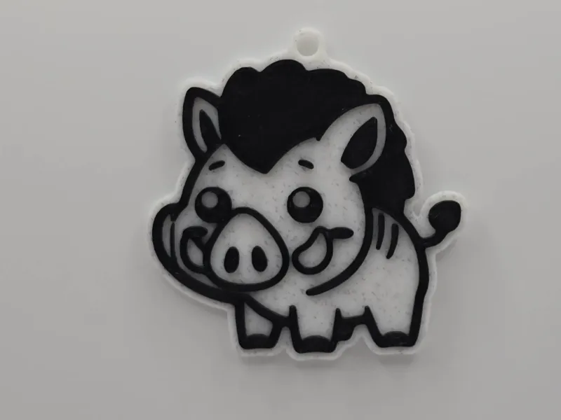 Cute Wild Boar Keychain