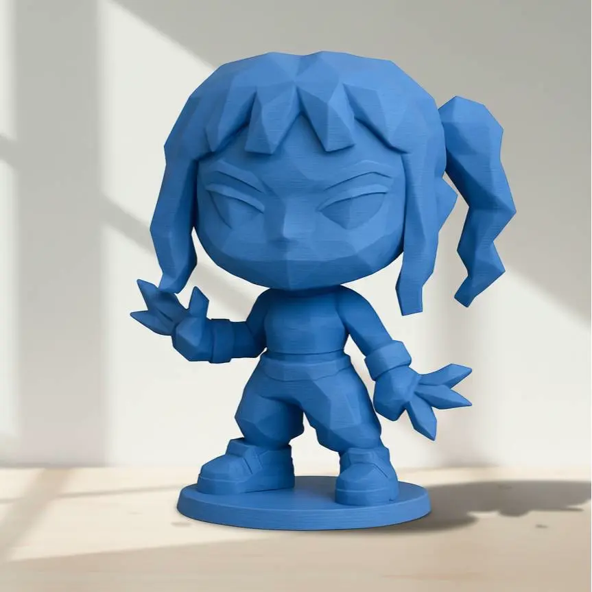 3D Printer Files 3MF File Kpop Demon Hunters Zoey Low Poly 3d-printer-files-3mf-file-kpop-demon-hunters-zoey-low-poly