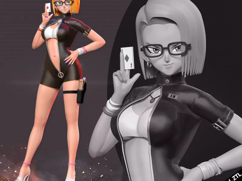 Android 18 - Rapariga do póquer