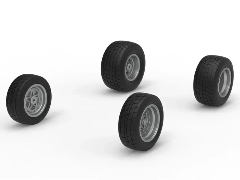 Wheel Set of New Zealand Minisprint Scale 1:25