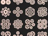 Industrial Gears Bundle | 16 Mechanical Cogwheel STL-4