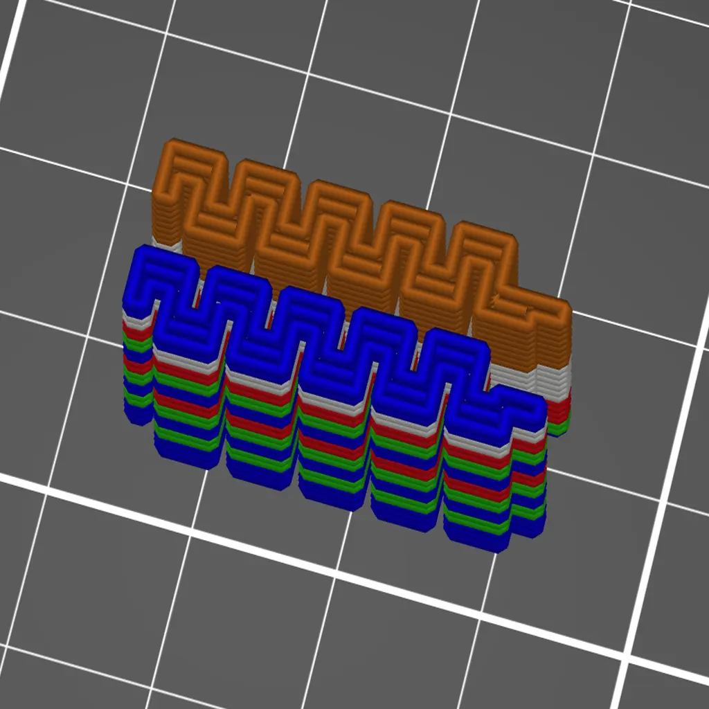 MMU2 minimum color purge calibration tool | 3D models download ...