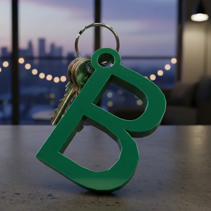 B keychain