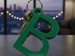 B keychain