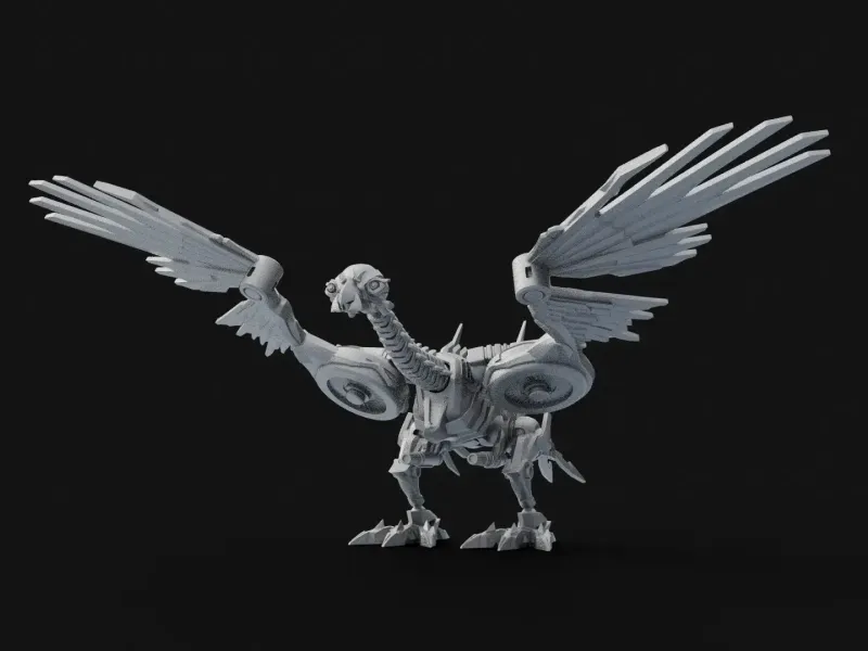 Laserbeak Transformers DoTM Actiefiguur Fan Art