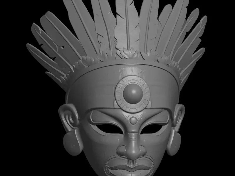 american indian mask model