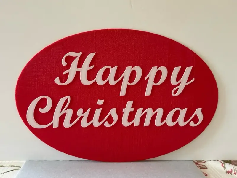 Happy Christmas Window Decor