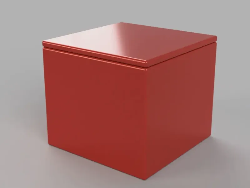 Storage box with a lid 60x60 mm - simple to print