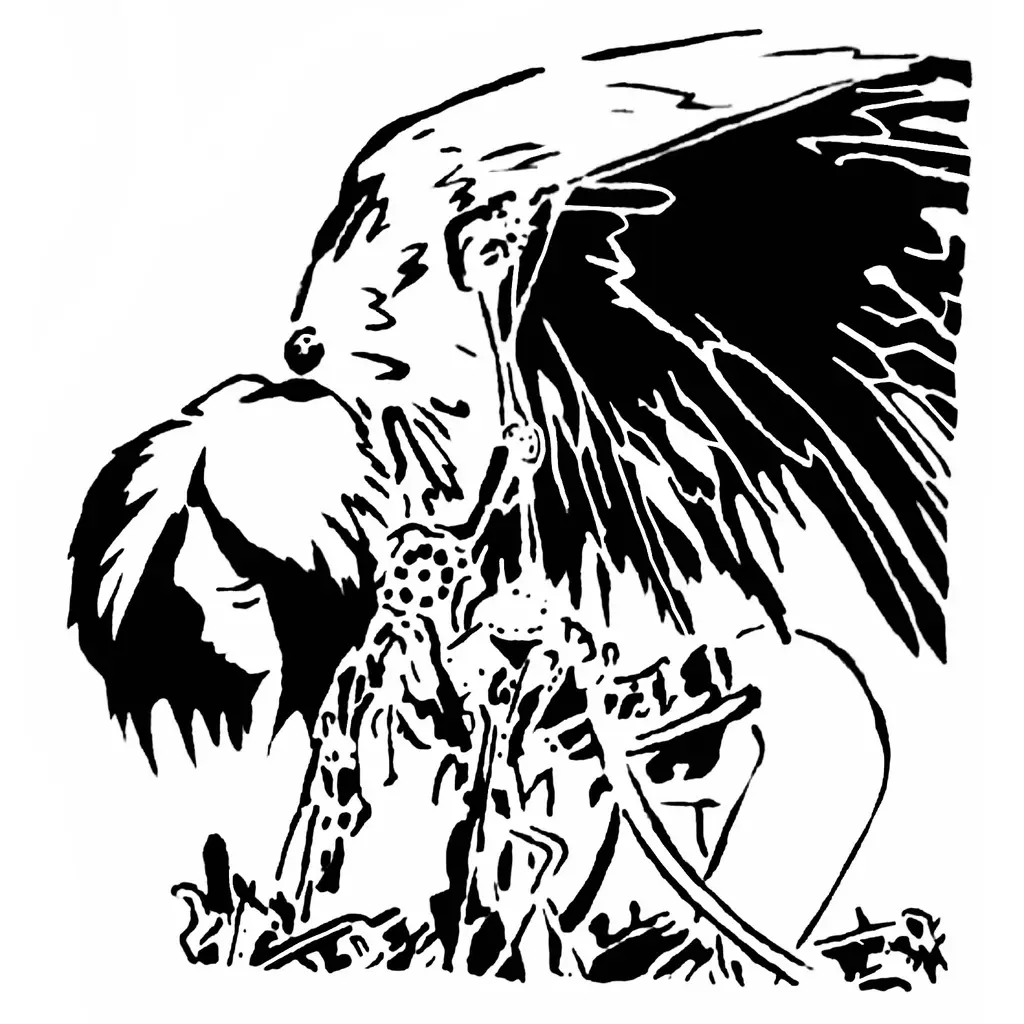 Alita Battle angel stencil