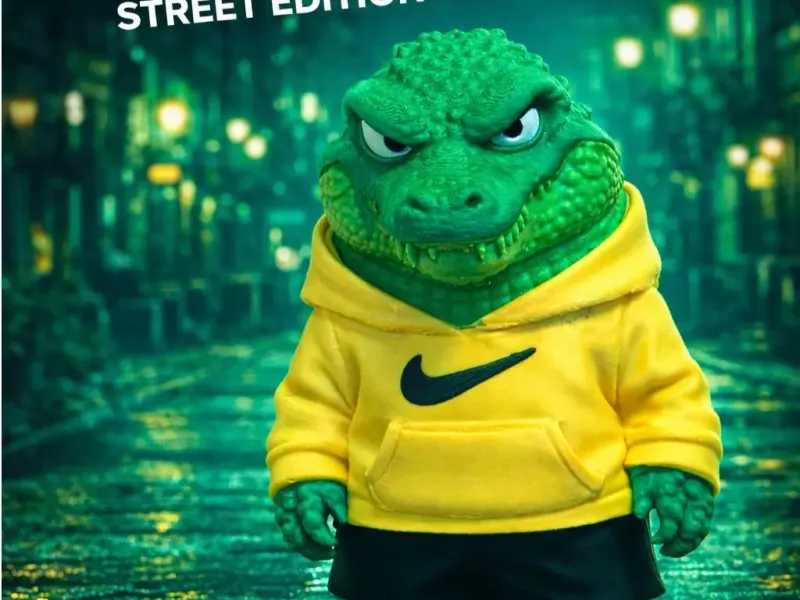 Crocodilo urbano descolado