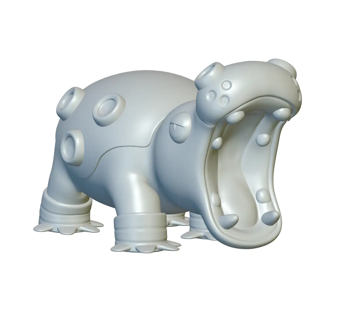 Pokemon Hippowdon #450 - Ready for 3D Printing!