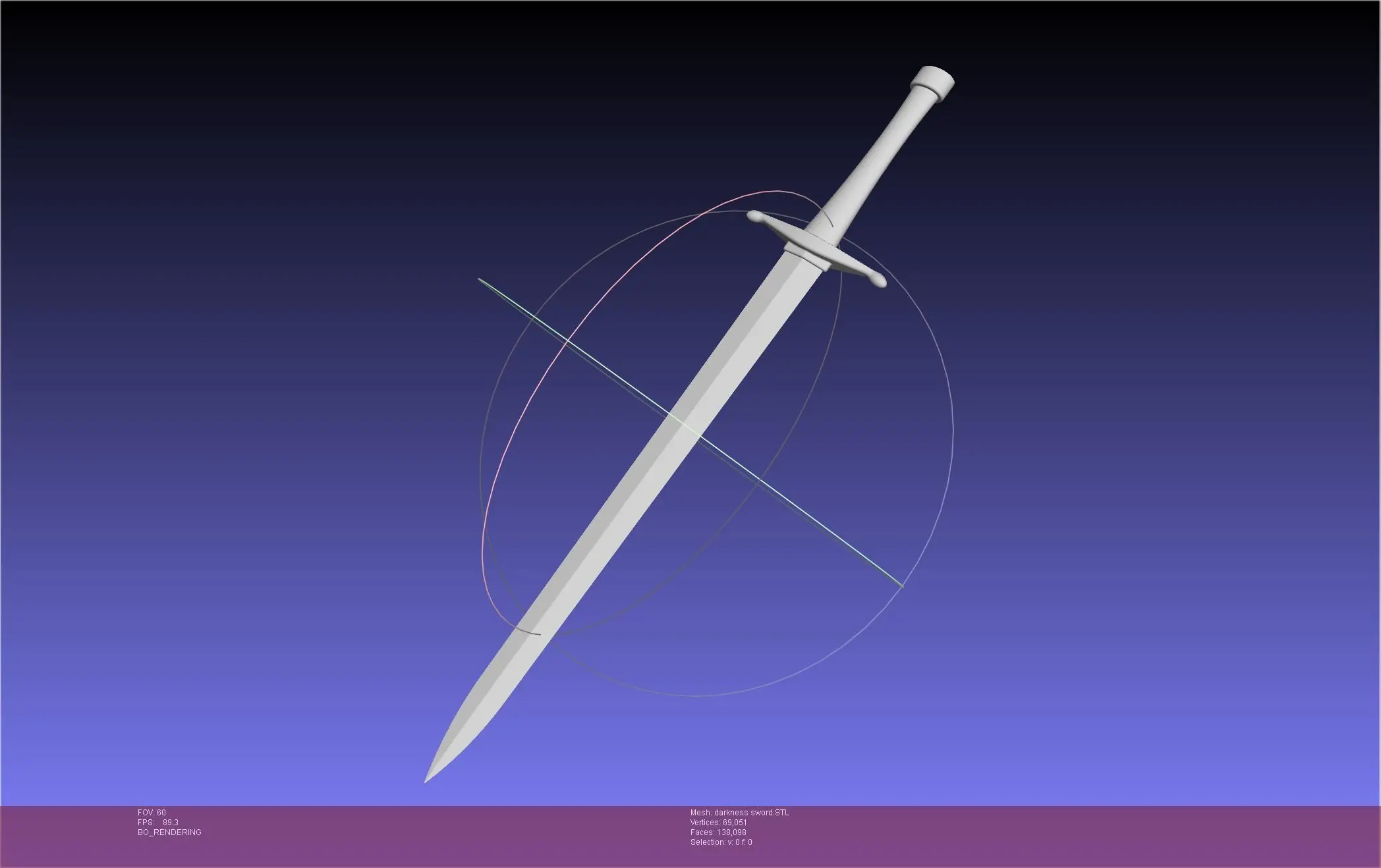 Konosuba Darkness Sword Printable Assembly