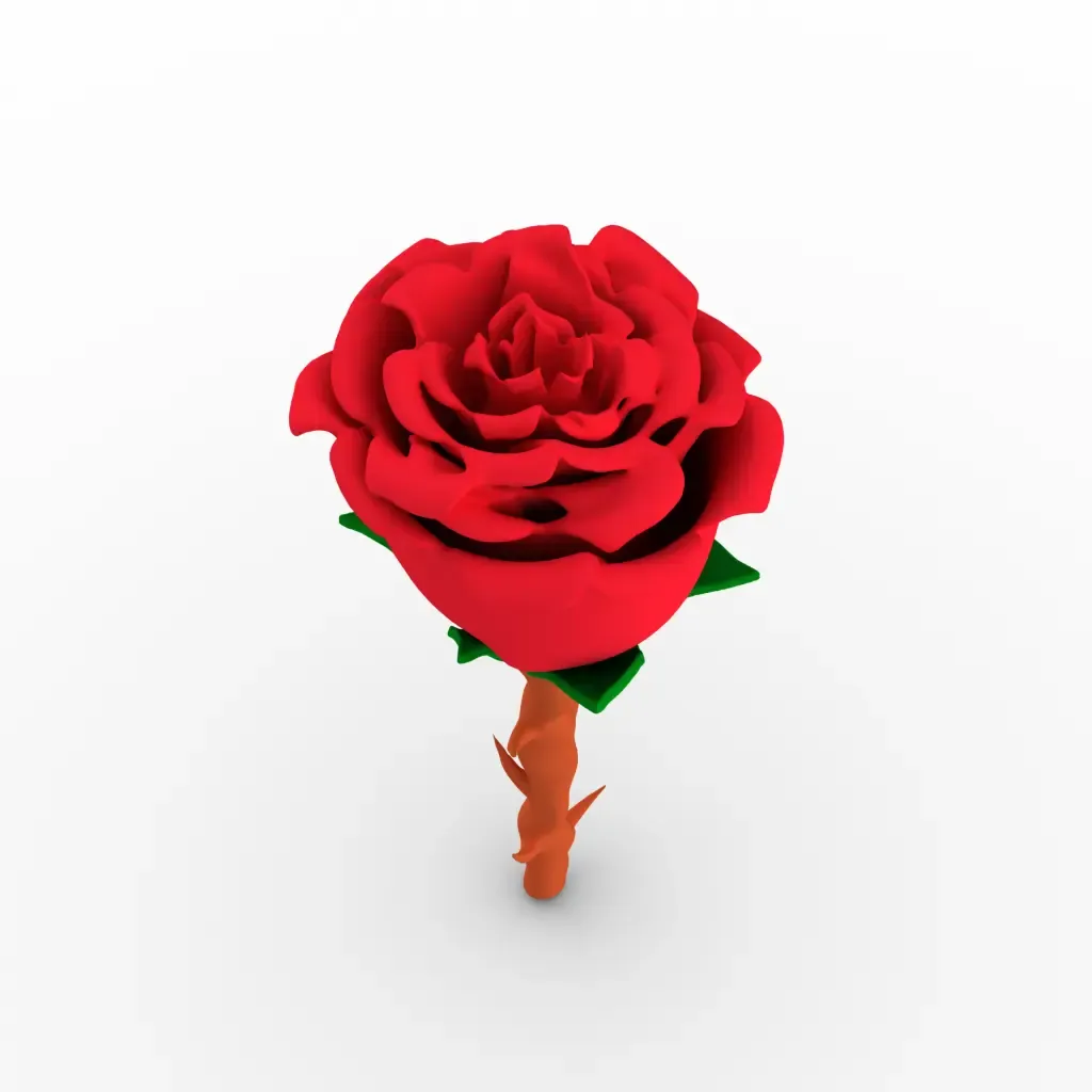 rose flower- for printing optimized design