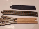 Forchette ferroviarie in legno con traversine e piccole curve-0